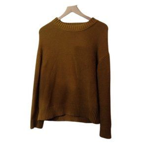 Everlane Brown Knit Crew Neck Sweater | M